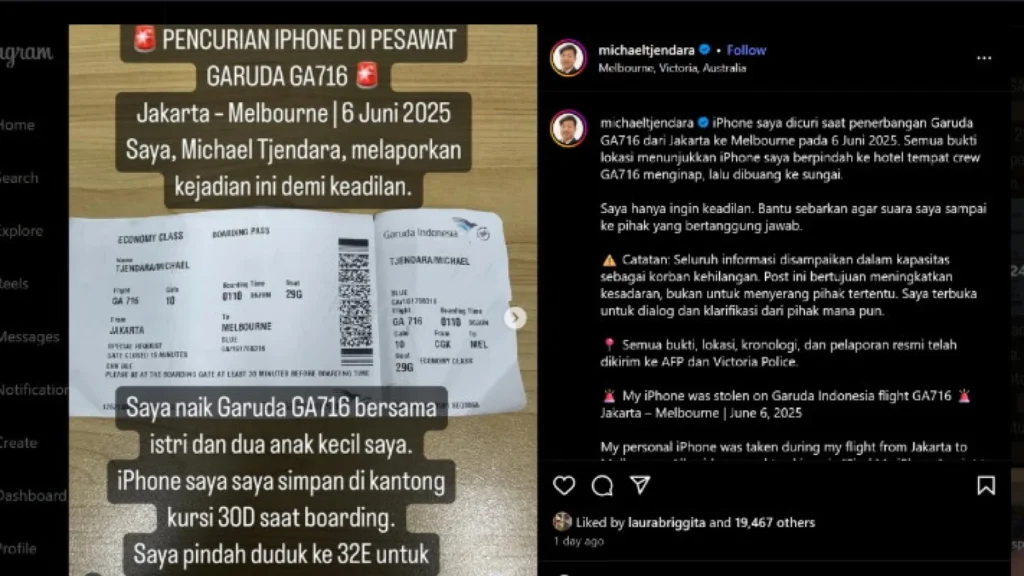 Kejadian Menarik di Garuda Indonesia: Kehilangan iPhone dan Respon Maskapai